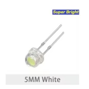 LED F5 nagyfényű fehér kalap